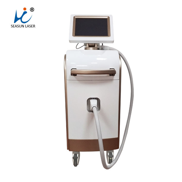 China Vetical Laser Hair Equipment , Golden Micro Channel Laser Removal Machine wholesale