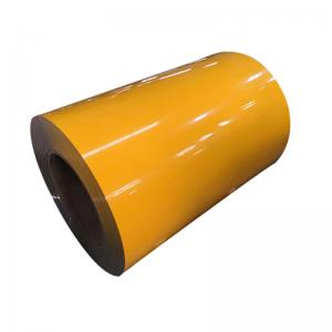 China Yellow Prepainted Aluminum Coil Alloy Coated Gi Steel 1240mm 1270mm 1520mm wholesale