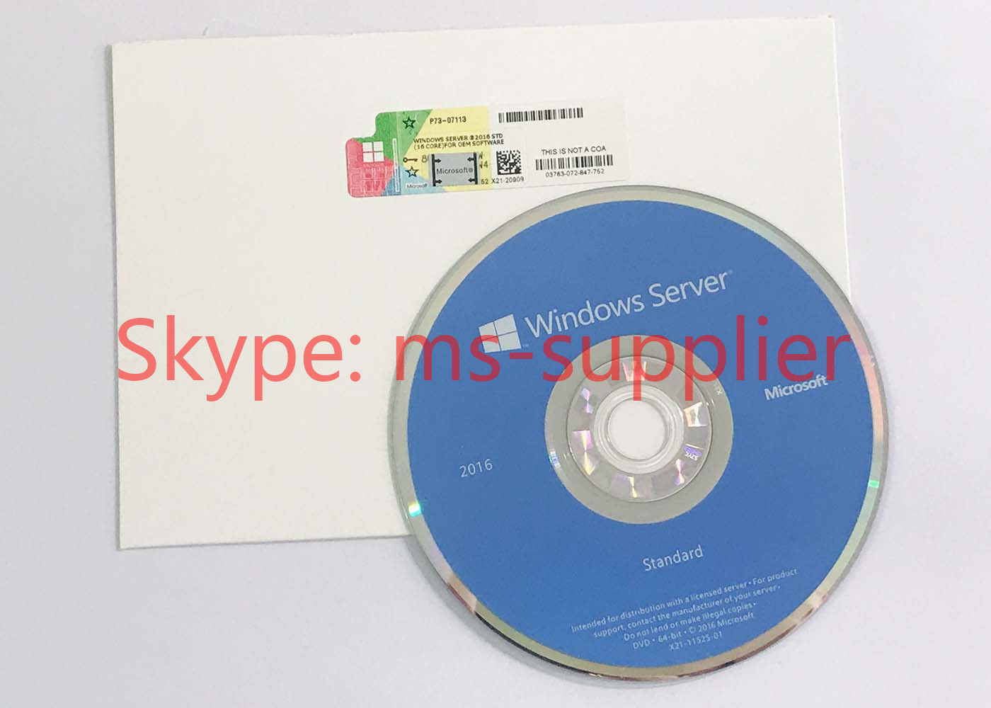 China OEM Computer System Softwares , Microsoft Server 2016 Standard DVD 32 64 Bit Sticker wholesale