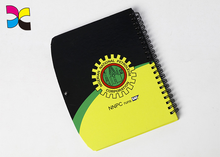 China Hardcover A4 A5 Spiral Notebook Printing With Colorful Wire Binding wholesale
