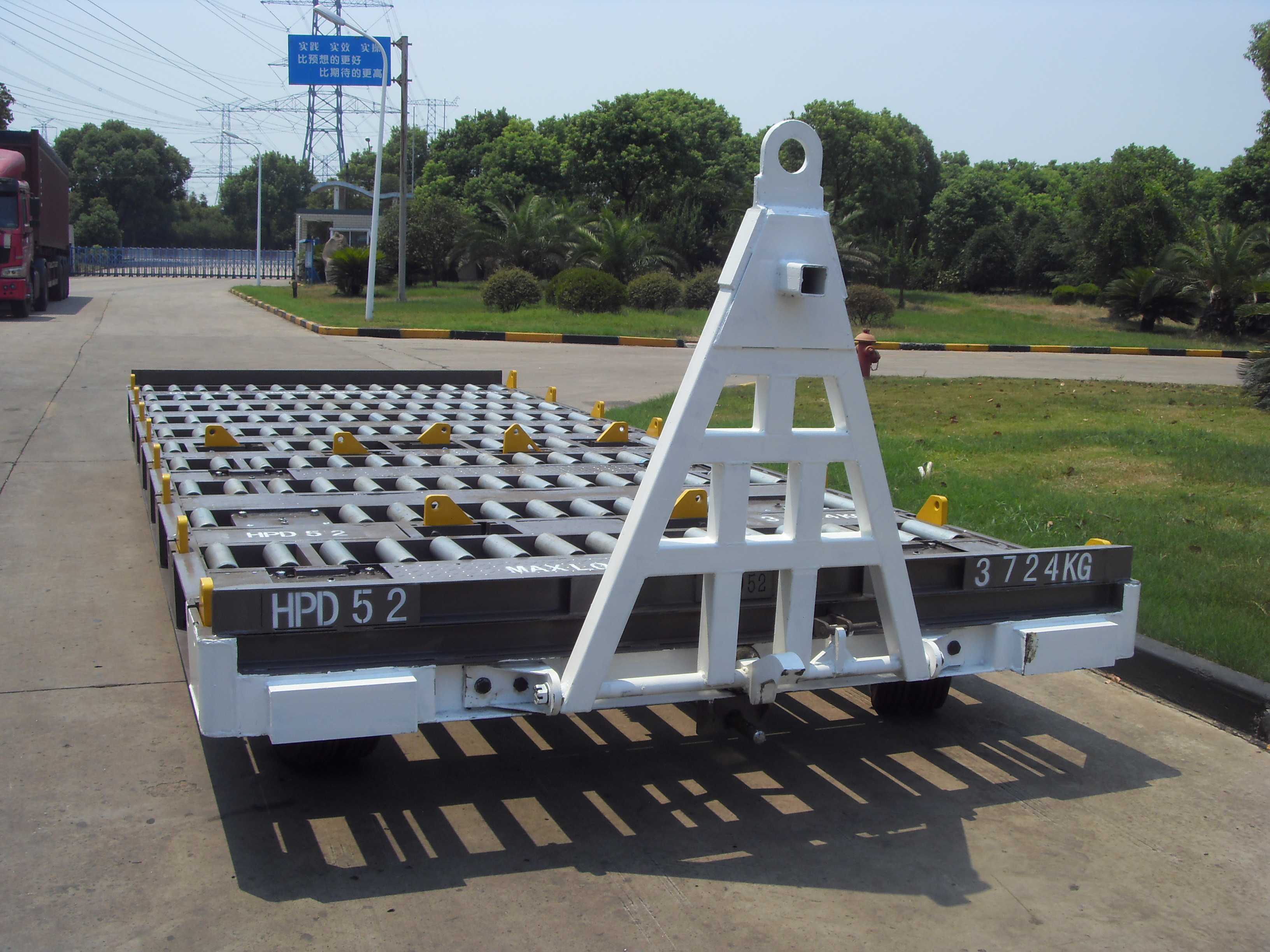China 3600 Kg Container Pallet Dolly 520 Millimeter Height High Loading Capacity wholesale