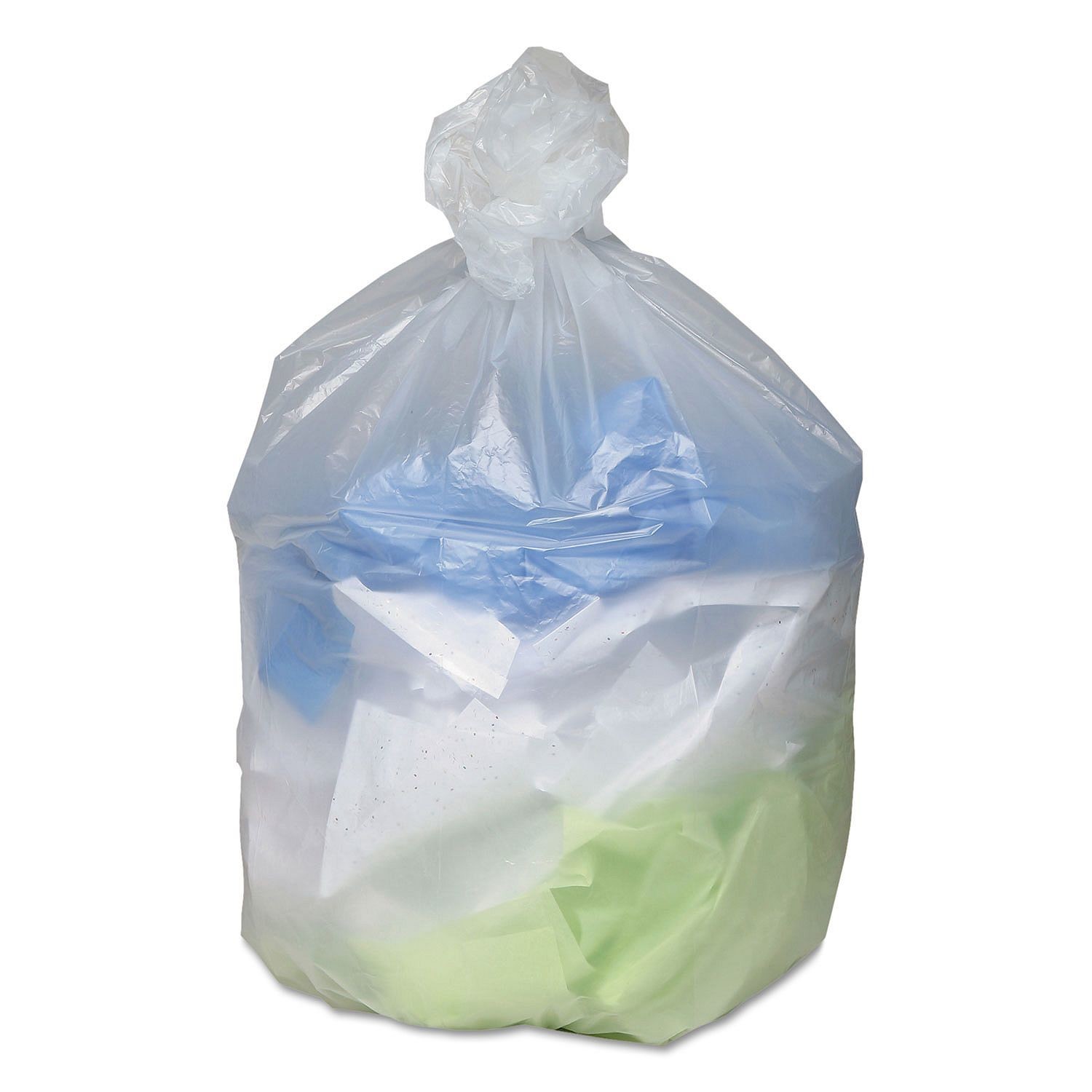 China Dustbin Star Seal Garbage Bag , White Colour Disposable Rubbish Bags wholesale