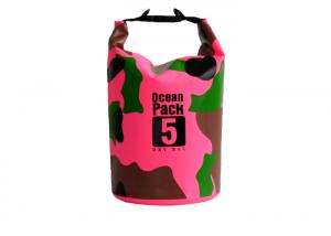 China Durable Camo Roll Top Dry Bag 5 Liter Digital Printing Hold Beach Products wholesale