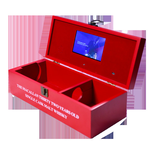 China Hot wood Material and Business Gift use video box with 5 inch tft lcd module wholesale