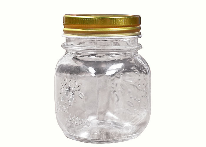 China Airtight Empty Glass Jars , Glass Bottles For Juice Storage Clear Color wholesale