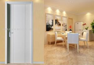 China White MDF Wood Doors Thickness 35 40 45mm with SS304 Hinge Stopper Closer wholesale