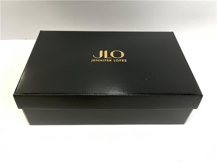 China Eco - Friendly Cardboard Shoe Boxes Foldable Easy To Disassemble Hot Gold Foil wholesale