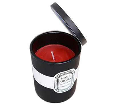 China Personalised Black Glass Jar Soy Wax Candles Bulk on sale
