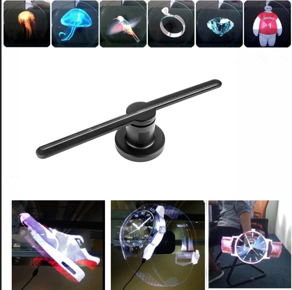 China 42cm 3D Hologram Fan Advertising Player 3d Small Hologram Projector wholesale