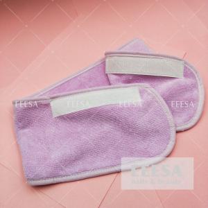 China Custom Logo Microfibre Cotton Purple Headscarf Head Band Salon Towel wholesale
