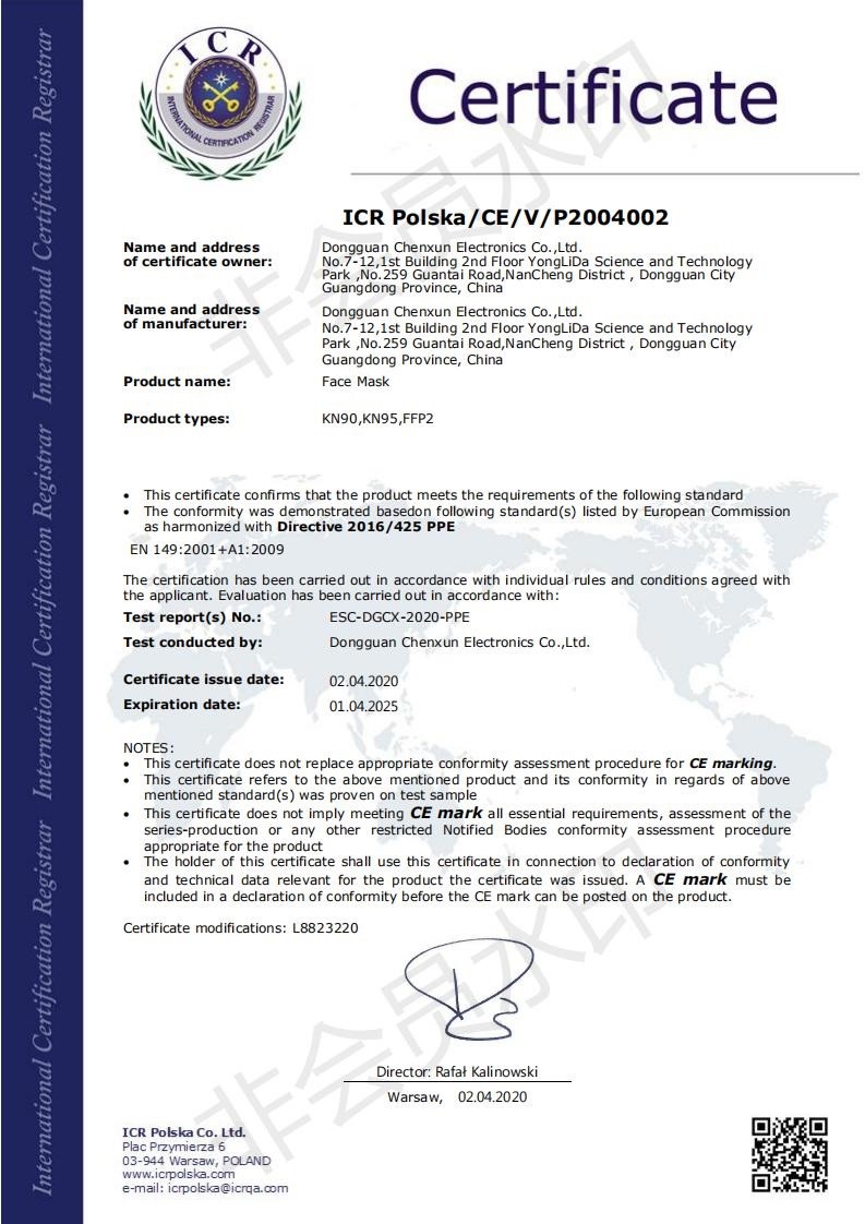 Shenzhen Dexihong Technology Co., Ltd. Certifications
