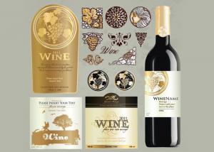 China Antarctic White Paper Type Custom Wine Labels Matte Varnishing Surface Finishing wholesale