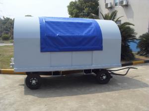 China Waterproof Airport Baggage Cart Square Tube Fixed Canopy 5 Units Behind Pull wholesale