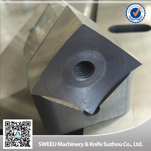 China Carbide Inlay Single Shaft Shredder Machine Parts Rotary Gearbox Knives wholesale