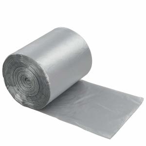 China Disposable 6 Gallon Star Seal Garbage Bag Grey Colour 140 Counts HDPE Material wholesale