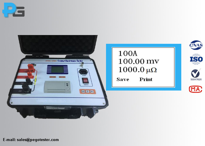 China Loop Resistance Tester Transformer Testing Equipment IEC62271 Measurement Current 100A/200A/400A/600A DC wholesale