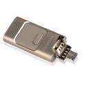 factory price 3 in 1 otg usb flash for mobile phone and ipad and micro usb for sale