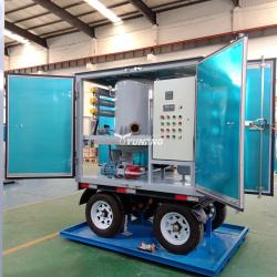 China Weatherproof Double Stage Transformer Oil Filtration Plant with Trailer for sale