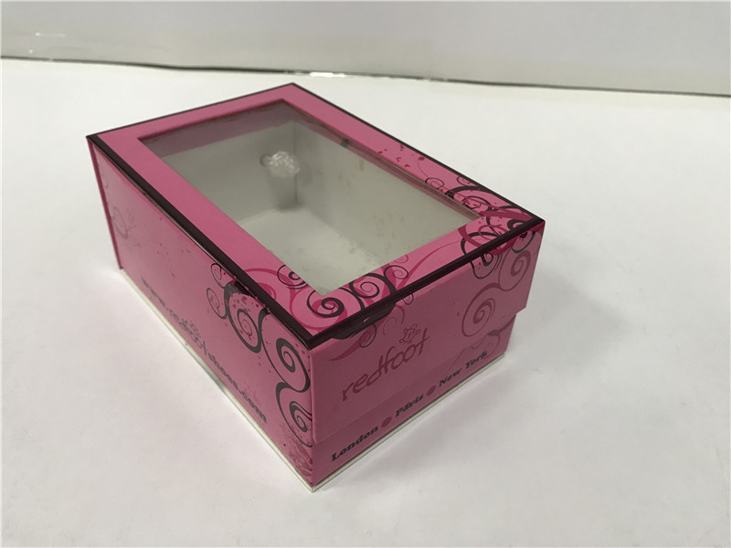 China Corrugated Paper Large Flat Gift Box Front Drop Well - Sealing Recyclable Pink wholesale