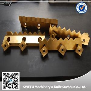 China Coated Single Shaft Plastic Shredder Blades HRC 56-58 Hardness Anti - Wear wholesale
