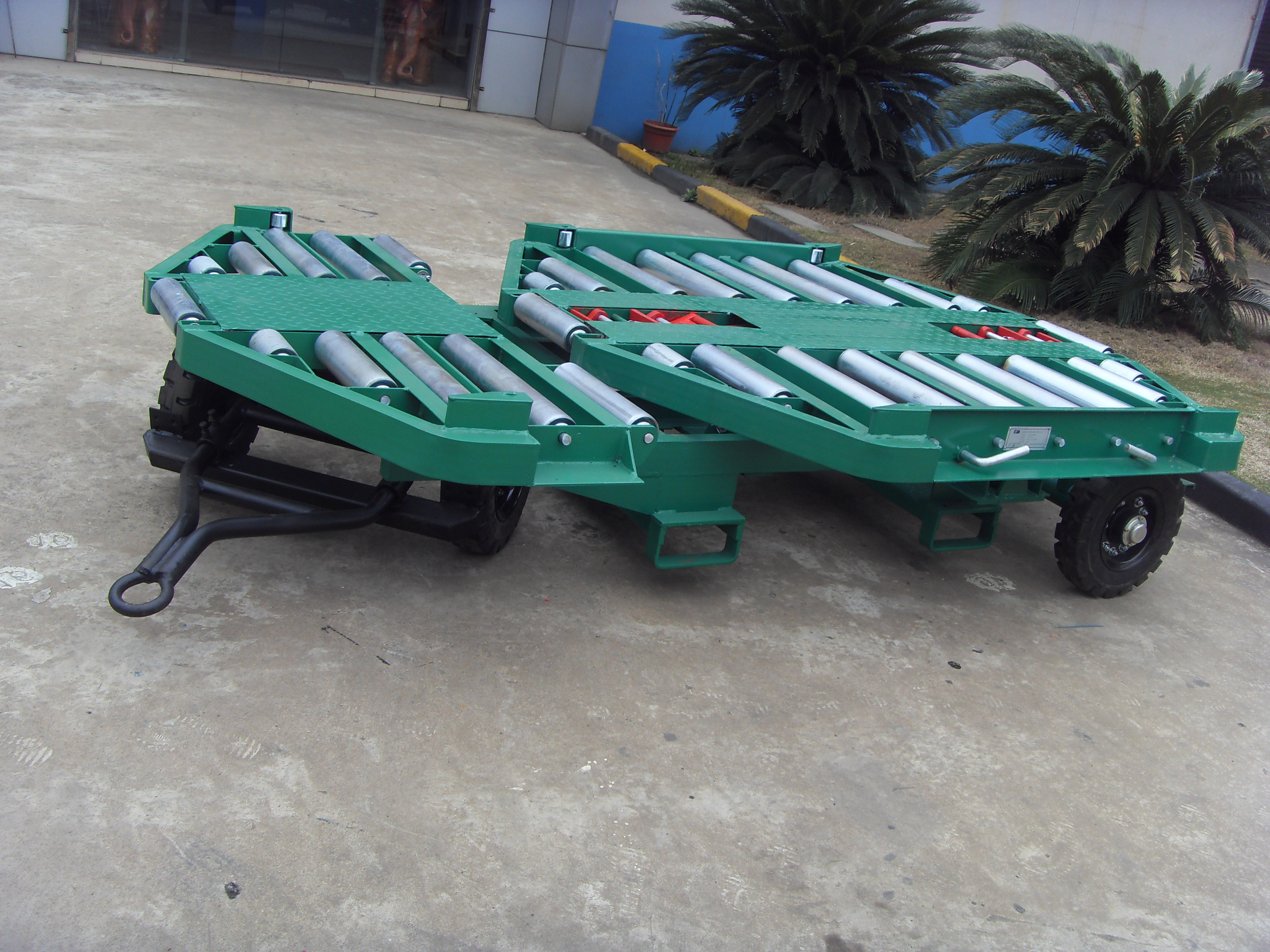 China Green Container Pallet Dolly Standard Channel Steel Frame For LD1 / LD2 / LD3 wholesale