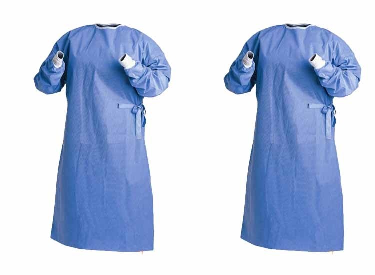 China Fluid Resistant SMS Isolation Gown Comfortable Superior Breathability wholesale