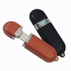 China 8gb Leather Flash Drive 32G 64G 128GB High Capacity Multi Color  68*20*13mm wholesale