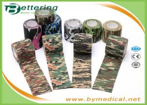 China Army Camping Hunting Camouflage Pattern Printing Non Woven Self Adhesive Elastic Bandage wholesale