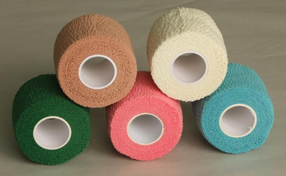 China Easy Tear Colored Self - adherent Cotton Elastic Bandage Wrap wholesale