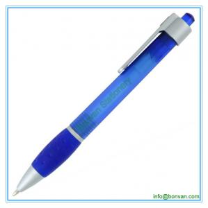 China plastic writing pen,click printed writing ball pen wholesale