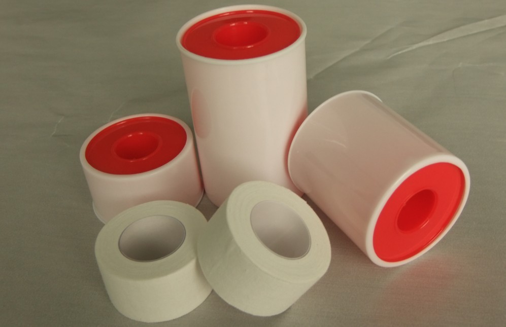China White Tear by Hand Adhesive Cotton Ffabric Zinc Oxide Plaster Tapes wholesale