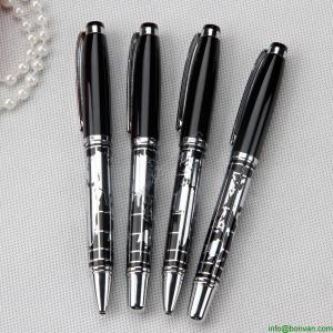 China world map designed metal roller pen for gift promotion wholesale
