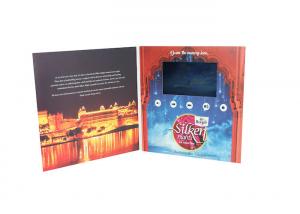 China Video In Folder 5 inch video wedding invitations brochure , Video Booklet with wedding pictures wholesale