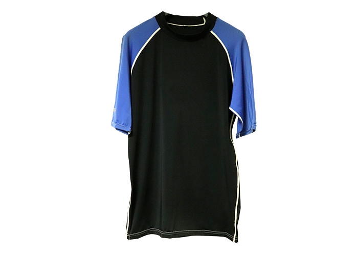 China Blue Lycra Rash Guard Shirt Surfing Sportswear Upf 50+ For Uv Protection wholesale