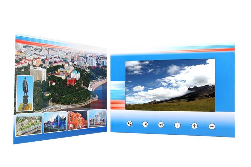 China 4.3 TFT LCD screen lcd video business cards for fair display , OEM / ODM wholesale