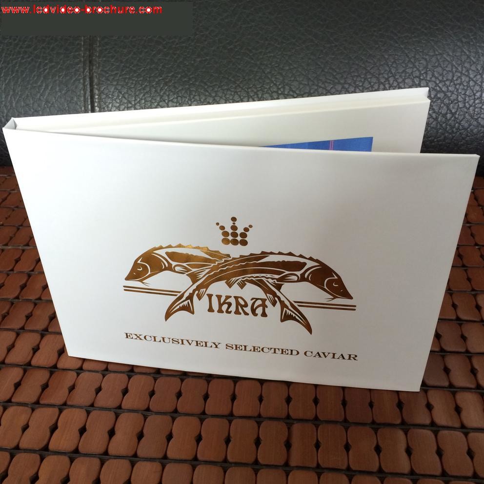 China Popular lcd video brochure card with custom logo / Offset printing  for birthday wholesale