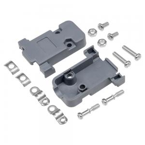 China Grey PCB Plastic Hood Cover For DB SUB Connector 25P / 37P With Screws wholesale