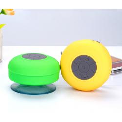 China Mini PVC Waterproof Bluetooth speaker With Suction Cup 3W Wireless Portable Sticker Speaker for sale