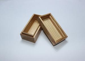 China Paint Clear Varnish Solid Wooden Small Jewelry Box , Unique Wooden Jewelry Boxes wholesale