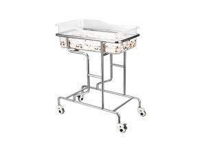 China YA-010 Hospital Stainless Steel Medical Crib SS Baby Cot wholesale