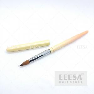 China Metal Handle Sable Nail Brush Orange Yellow Gradation Ombre Color wholesale