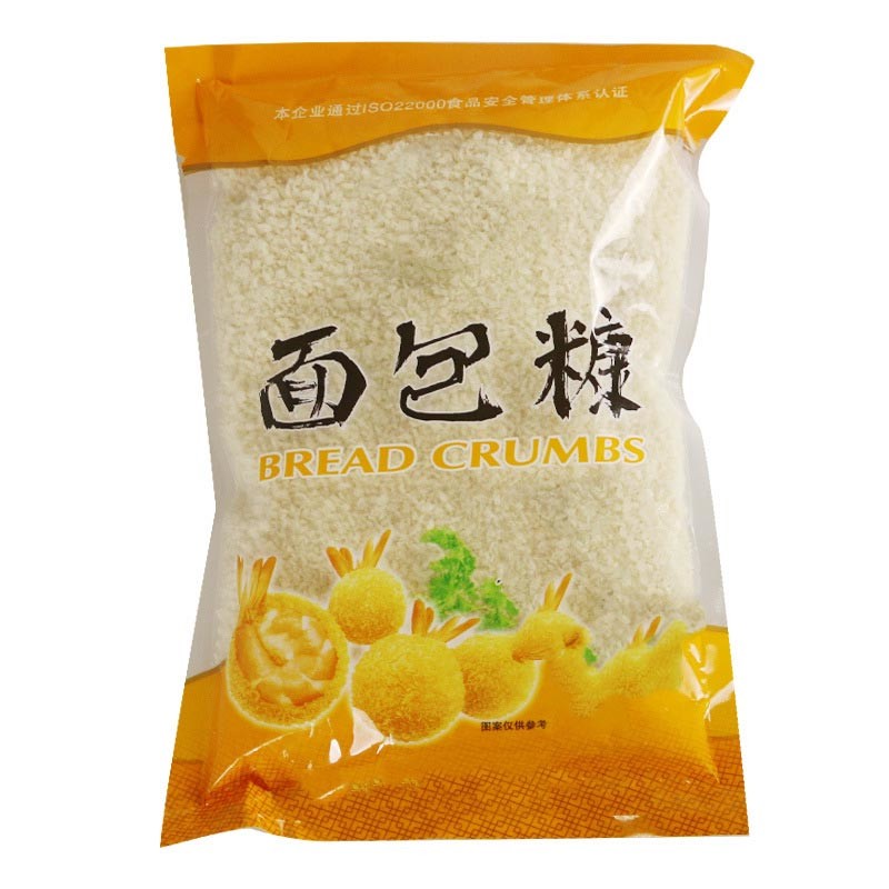 White Japanese Style Bread Crumbs 4 - 6mm Wheat Panko Breadcrumbs for sale