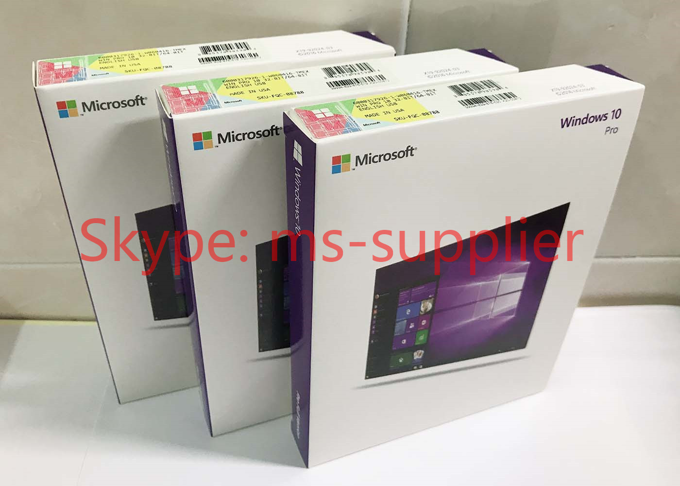 China Microsoft Win 10 Proffesional 32 / 64 Bit Full Retail Version USB 3.0 Media Flash Drive wholesale
