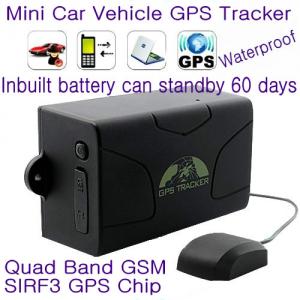 China GPS104 Waterproof Car Truck Vehicle GPS SMS GPRS Tracker Cut-off oil & engine remotely 6000mAh Battery for 60day Standby wholesale