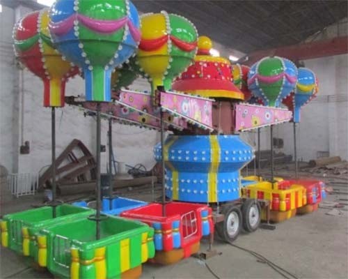 China 32 Seats Trailer Mounted Rides With Colorful Balloons And Beautiful Cabins wholesale