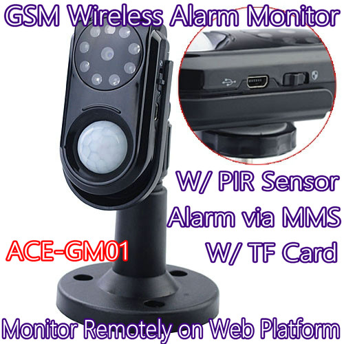 China Home Intelligent GSM Wireless Photo MMS Alarm Camera Monitor W/ PIR Theft Burglar Detect wholesale