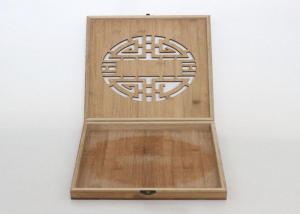 China Custom Logo Large Bamboo Box , Gift Packaging Bamboo Box With Lid OEM Service wholesale