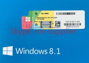 China Microsoft Windows 7 COA License Sticker Windows 8.1 COA / Win 10 Pro COA license Sticker Online Activation wholesale