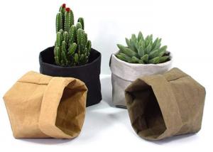 China Recycled Kraft Paper Storage Bags Grocery Toys Washable Paper Storage Bags wholesale
