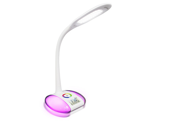China Flexible Goose Neck Rgb Led Desk Lamp Color Changing With Colorful Base wholesale